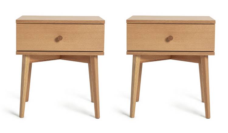 Oak nightstand store set