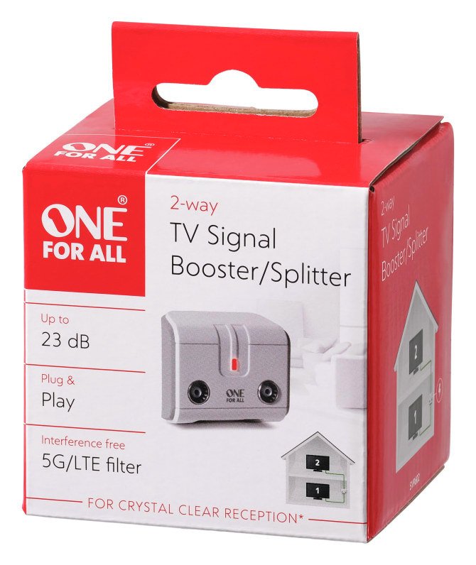 Buy One For All SV9602 2 Way TV Signal Booster | TV signal boosters | Argos