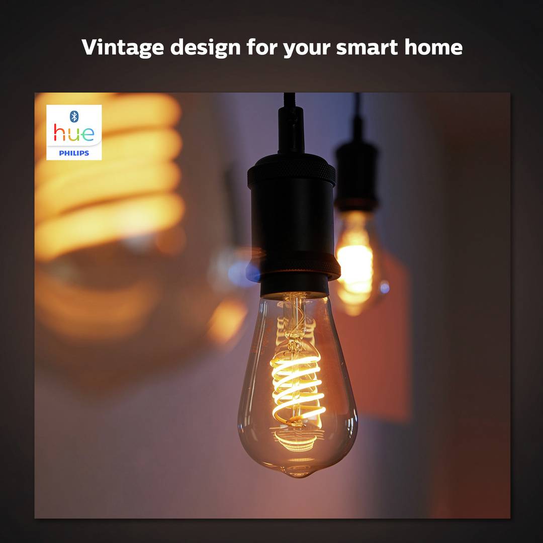 Philips Hue E27 White Smart Filament Bulb with Bluetooth