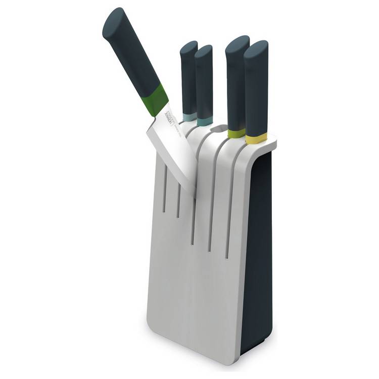 Joseph Joseph Duo 5pc Knife Block With 5 Knives Set - Grey 0