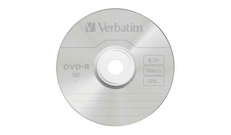 Buy Verbatim Dvd R 16x Speed 25 Pack Spindle Blank Cds And Dvds Argos