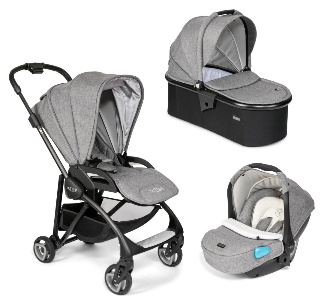 Tutti Bambini Koji Black 3-in-1 Travel System - Charcoal