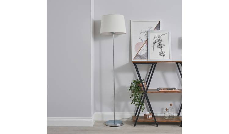 Argos chrome on sale floor lamp