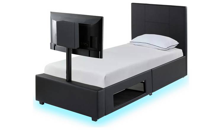 XR Living Ava Single TV and Gaming Bed Frame – Black