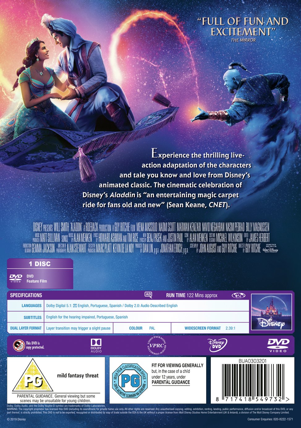 Aladdin DVD Review