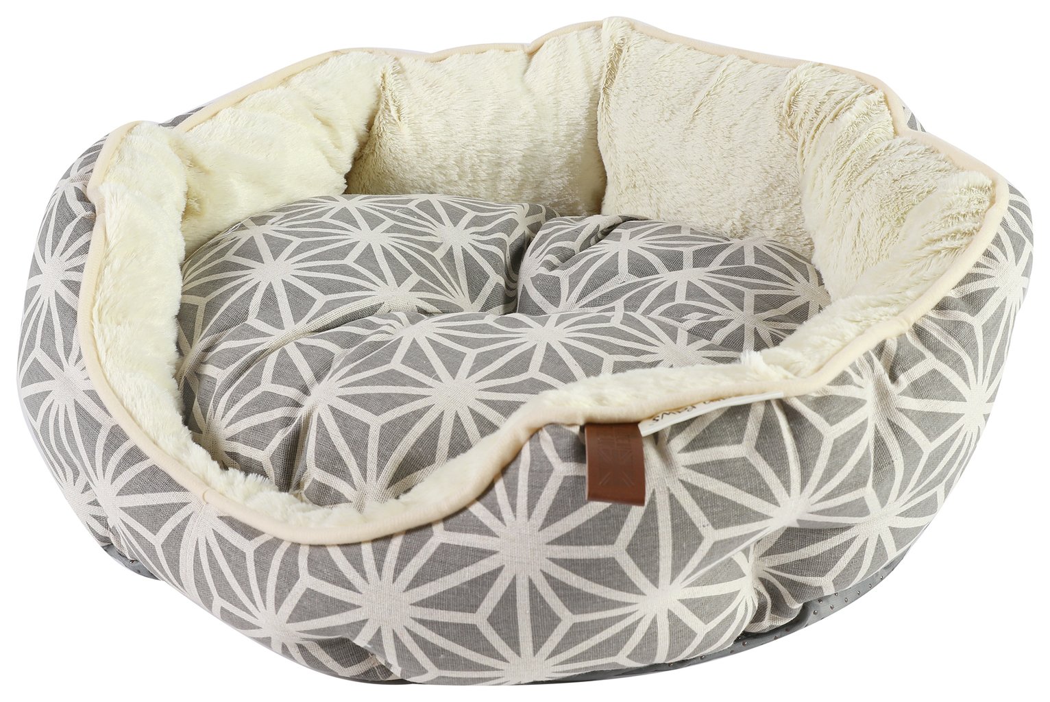 Dreampaws Geometric Shape Dog Bed - Medium
