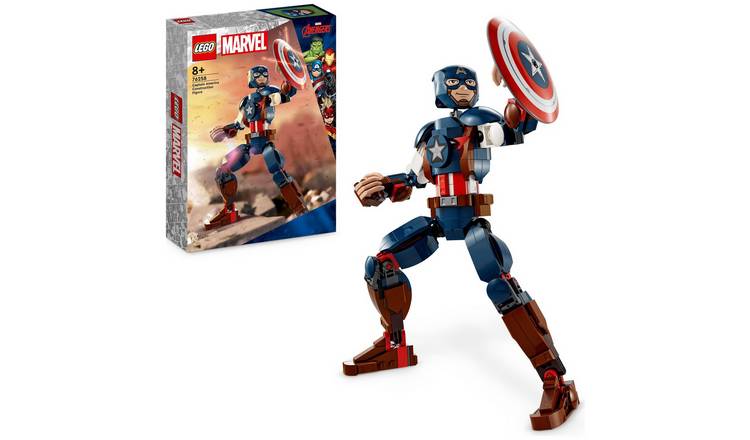 Buy LEGO Marvel Captain America Construction Figure Set 76258 LEGO Argos