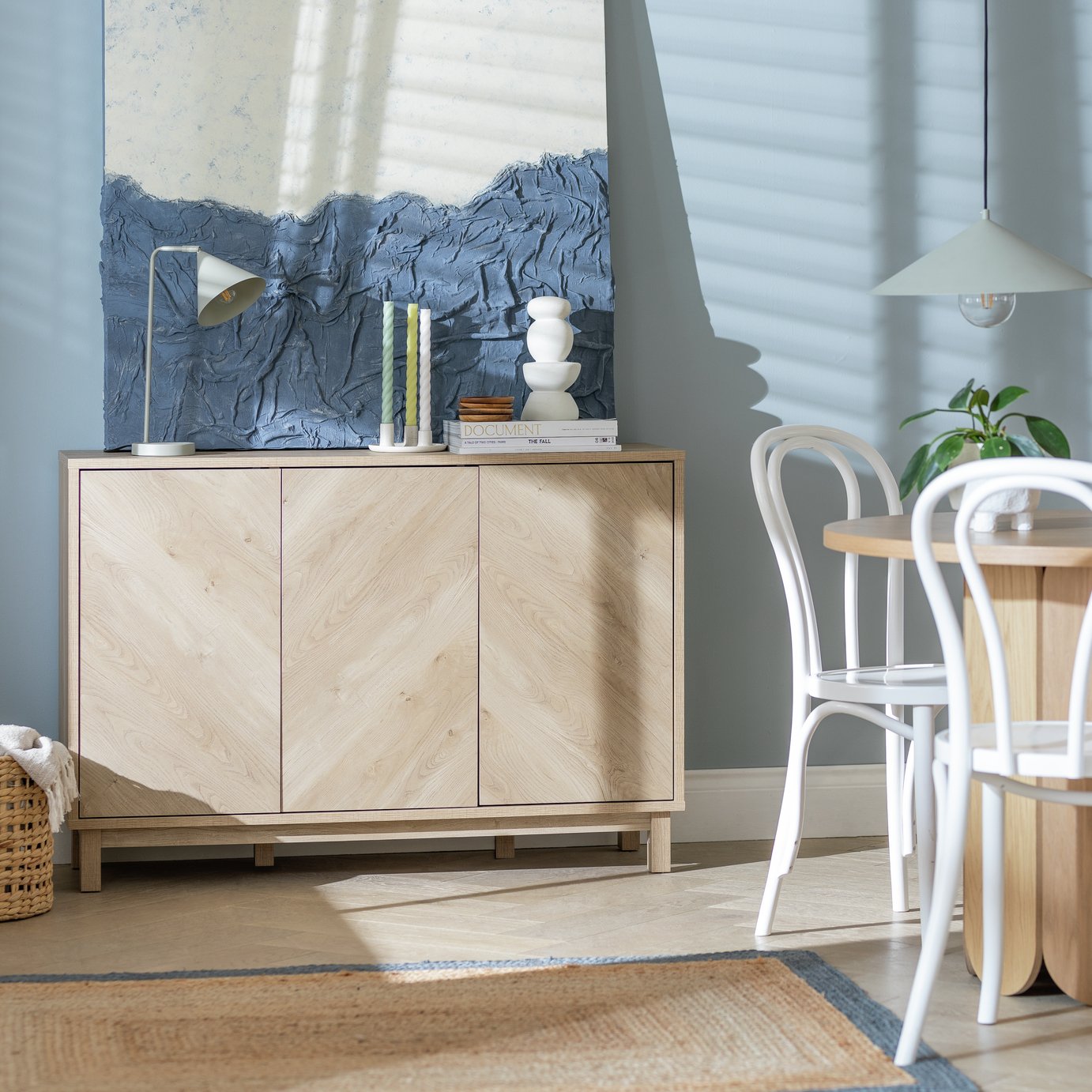 Habitat Fynn 3 Door Sideboard - Oak
