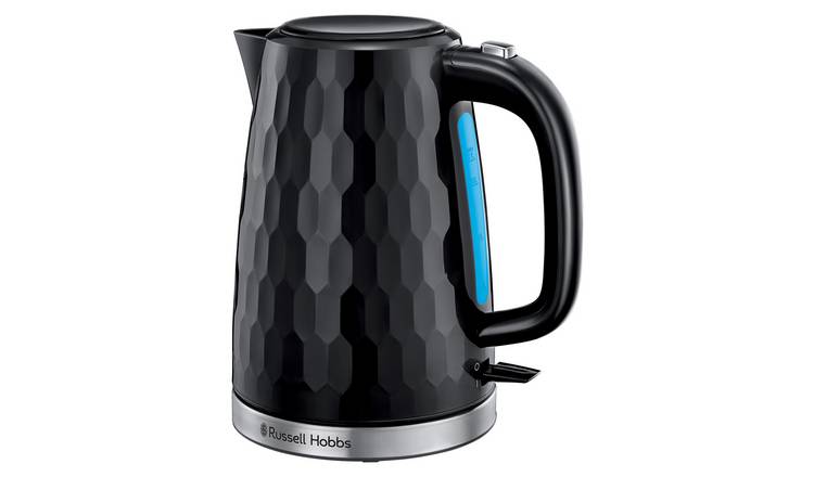 Russell Hobbs Glass 1.7L Electric Kettle, Black & Stainless Steel