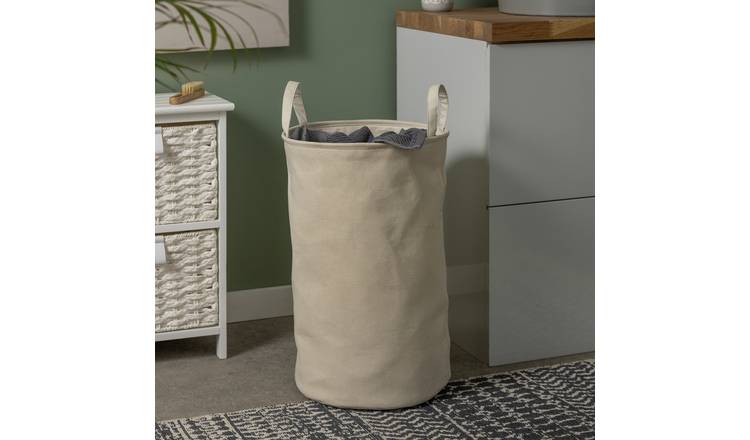 Buy Argos Home 60 Litre Cotton Drawstring Laundry Bag Cream