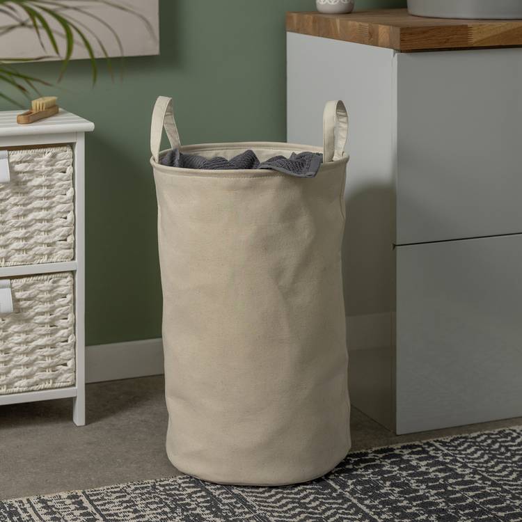 Argos Home 60 Litre Cotton Drawstring Laundry Bag - Cream 0