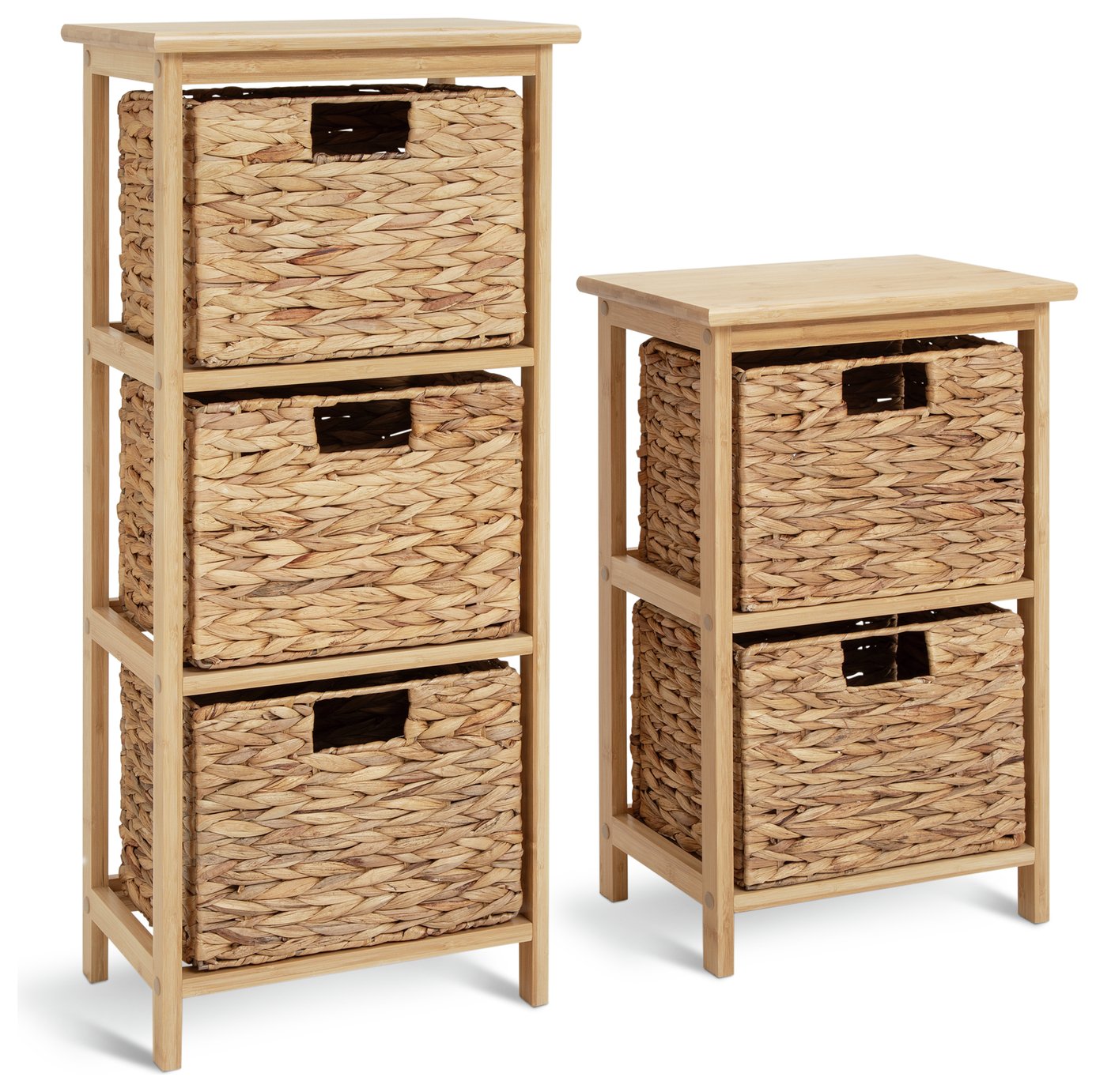 Habitat 2 And 3 Drawer Unit Natural - Bamboo