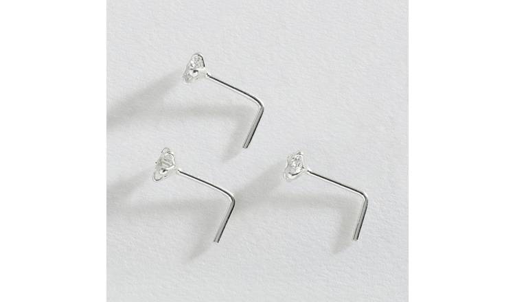 Clear nose studs argos sale