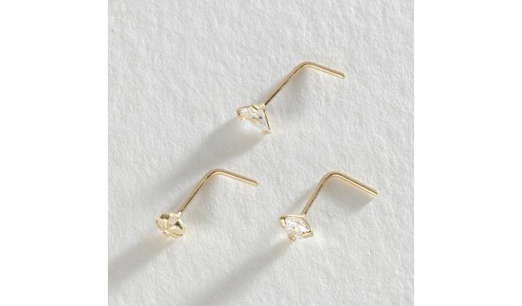 Argos diamond 2025 nose stud