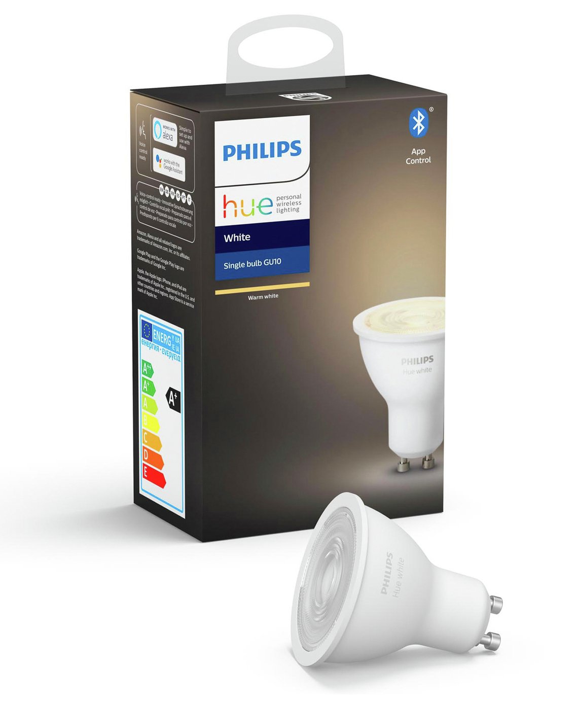 Philips Hue GU10 White Smart Bulb with Bluetooth