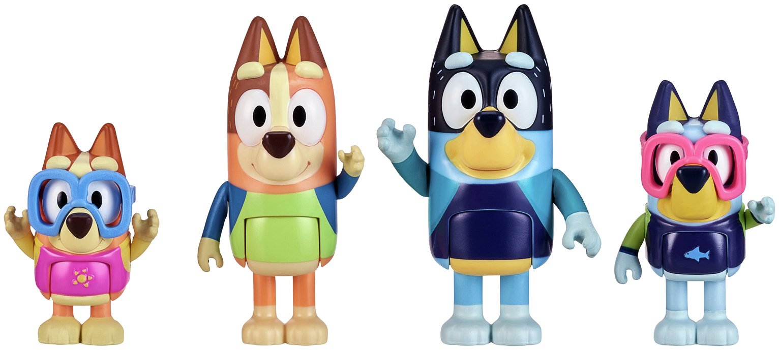 Bluey S9 4 Figure Family Beach Day Pack