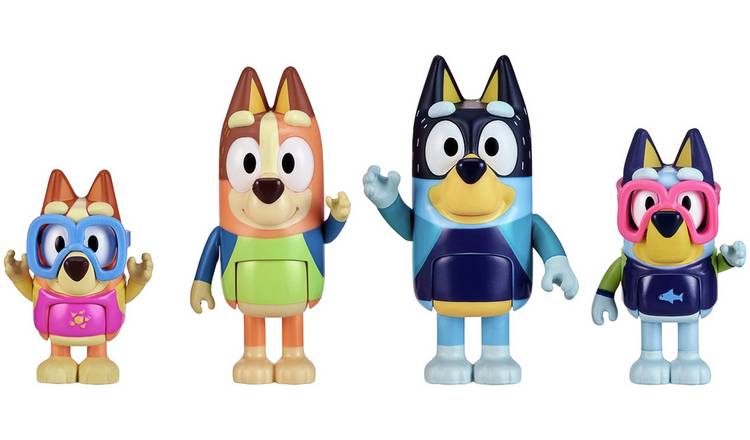 Buy Bluey S9 4 Figure Family Beach Day Pack Playsets and figures Argos