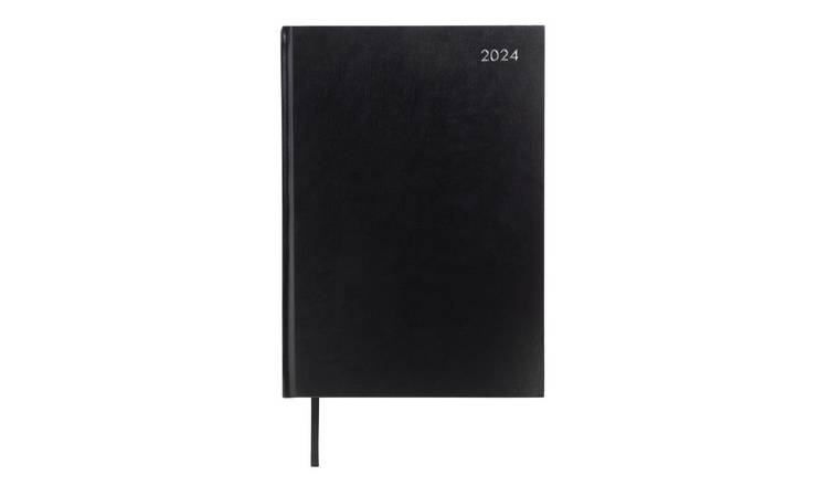 Home A5 Week To View Black Hardbound Diary