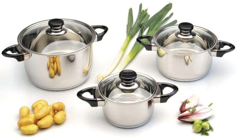 BergHOFF Vision Prima 3 Piece Stainless Steel Casserole Set