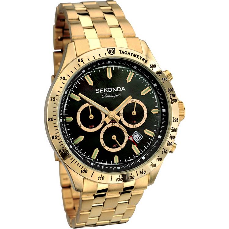 Sekonda Classique Men's Gold Plated Bracelet Watch 0
