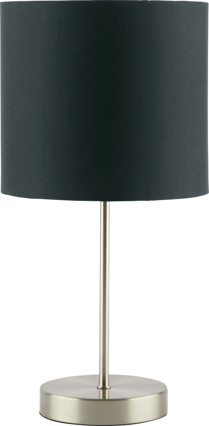 Argos Home Satin Stick Table Lamp - Jet Black