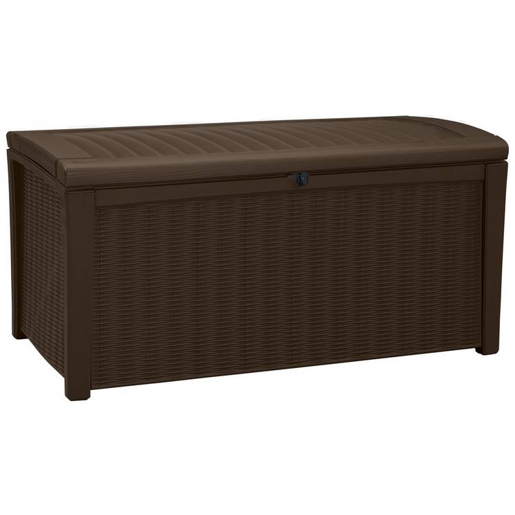 Keter Borneo 416L Outdoor Garden Storage Box - Brown 0