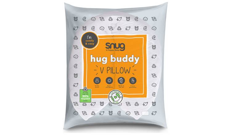 Buy Snug Hug Buddy V Shaped Hollowfibre Medium Pillow Pillows Argos