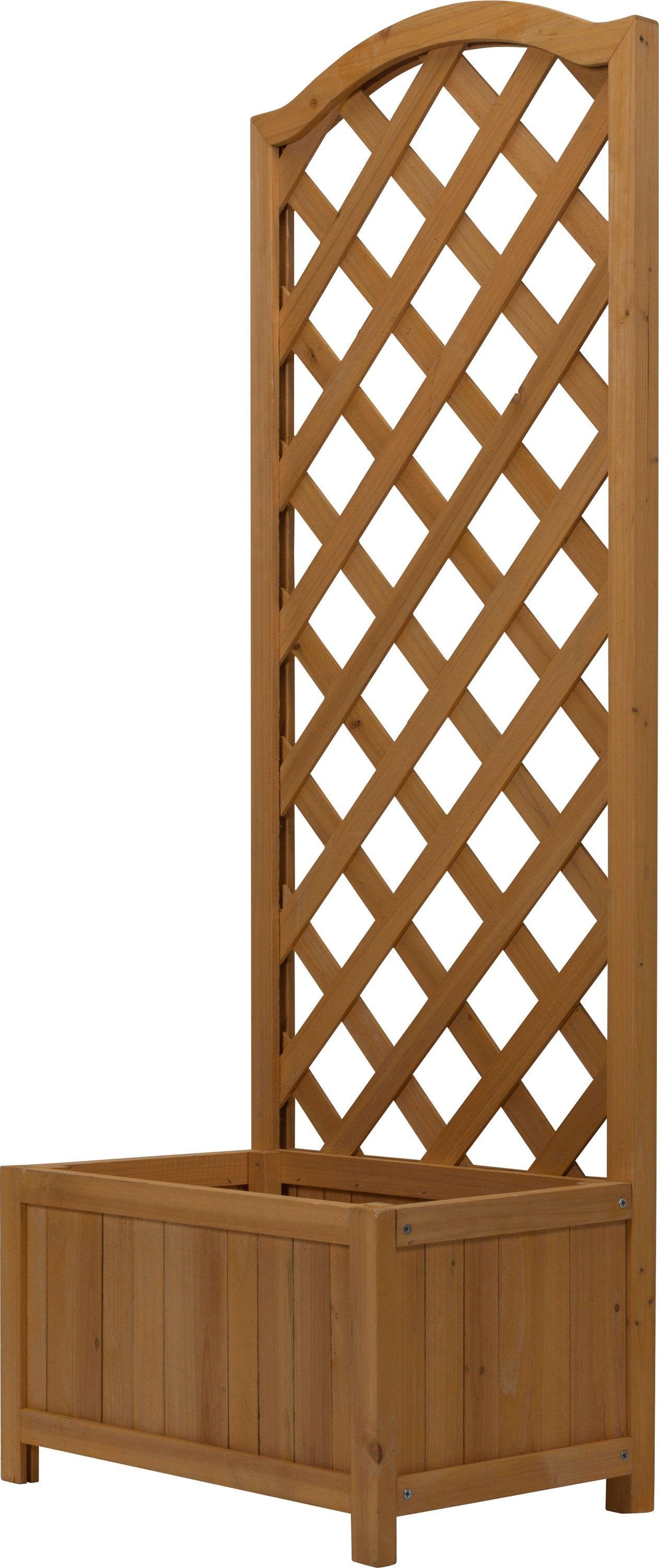 Lattice Wooden Straight Planter