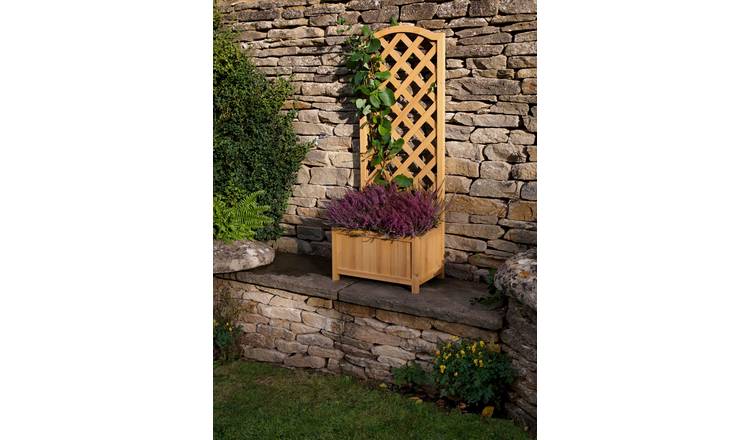 Buy Lattice Wooden Straight Planter Garden Pots And Planters Argos