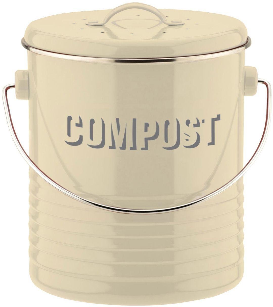 Typhoon Vintage Kitchen Compost Caddy - Cream