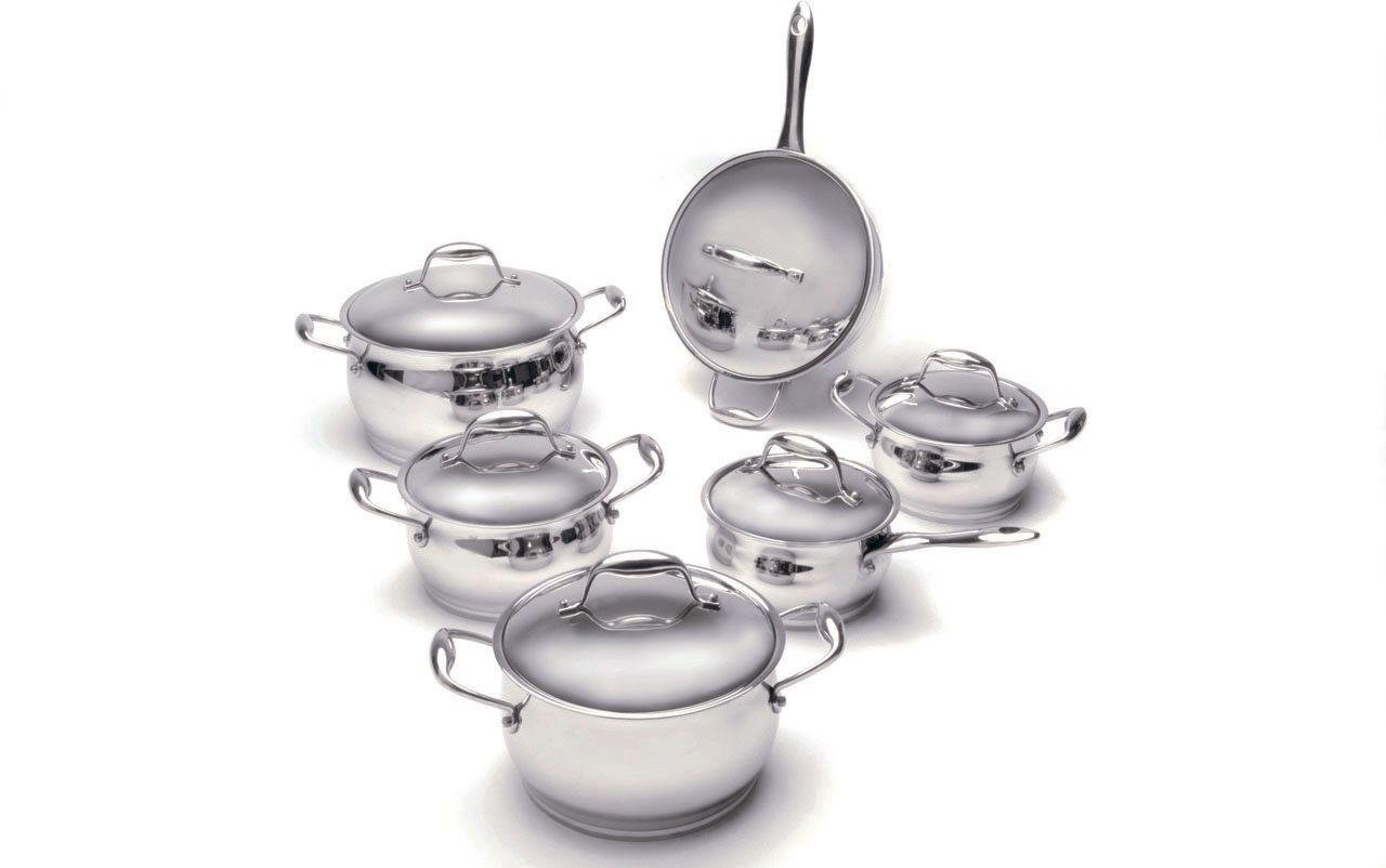 BergHOFF Zeno 6 Piece Stainless Steel Cookware Set