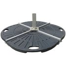 Buy Argos Home Resin Quarter Parasol Base - Black | Garden parasols and
