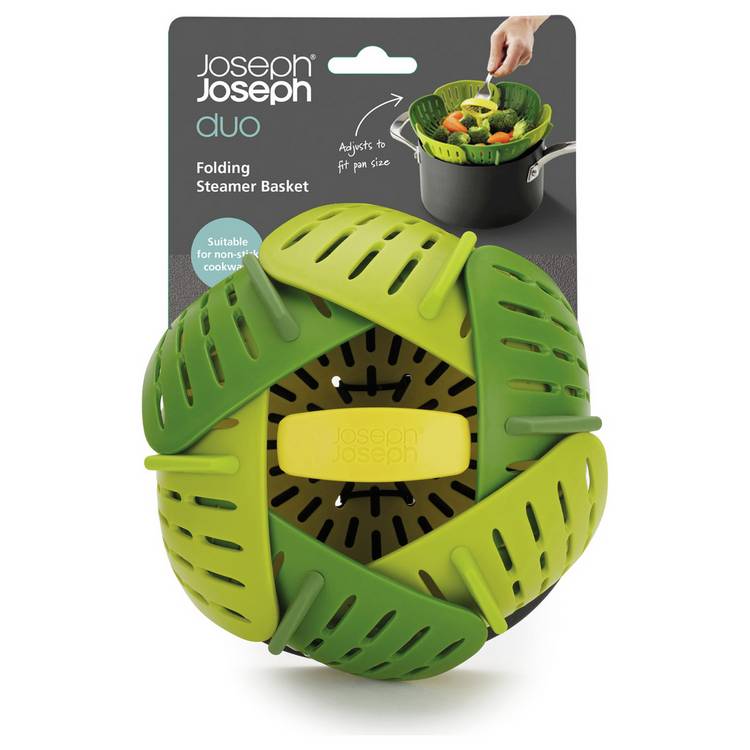 Joseph Joseph Duo Folding Steamer Basket - Green 0