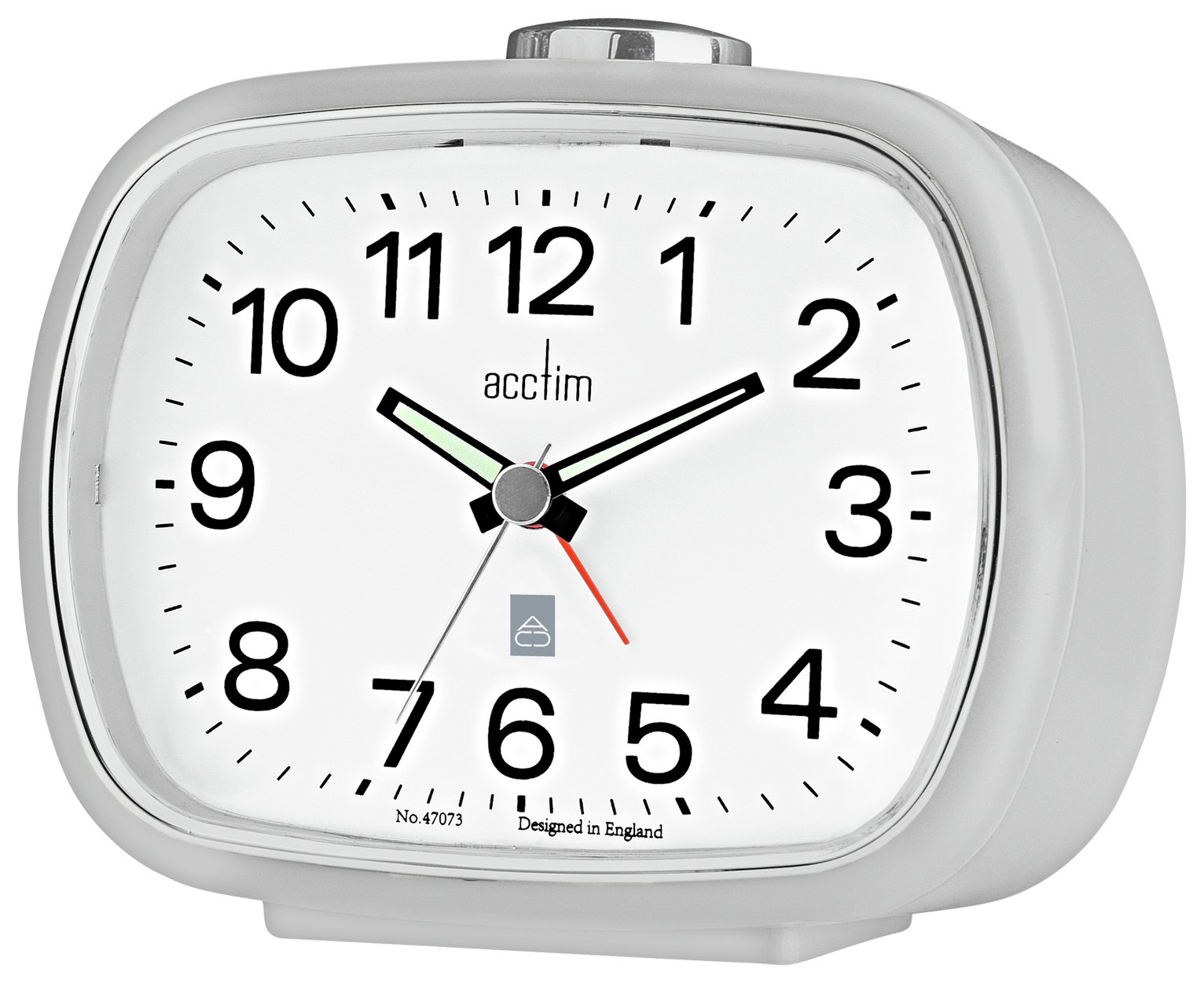 Acctim Camilie Analogue Alarm Clock - Grey