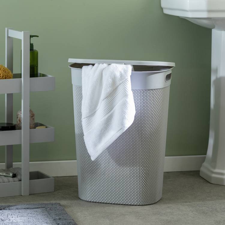 Argos Home 50 Litre Laundry Hamper - Grey 0