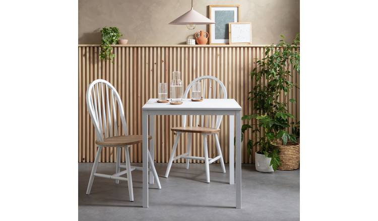 White 2 deals seater dining table