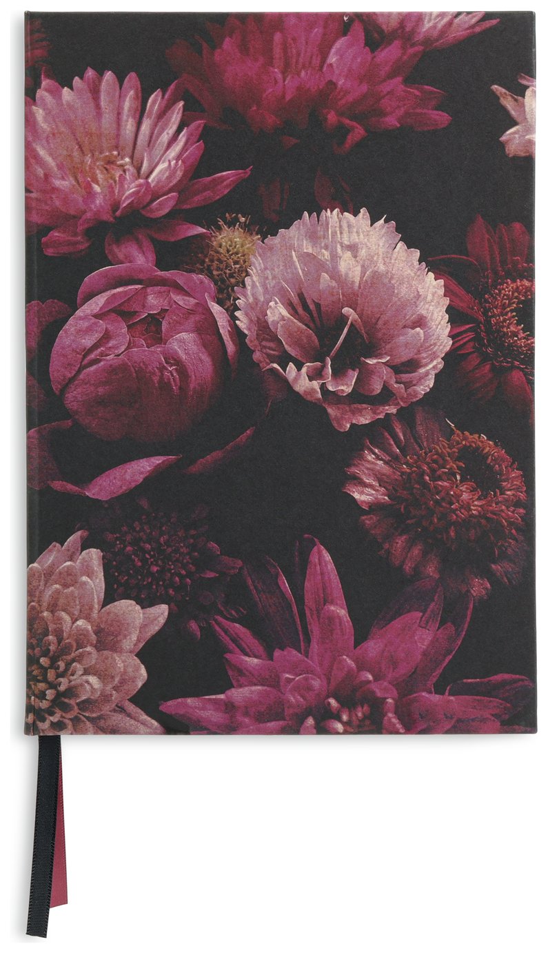 Habitat A5 100 Page Ruled Winter Bouquet Notebook