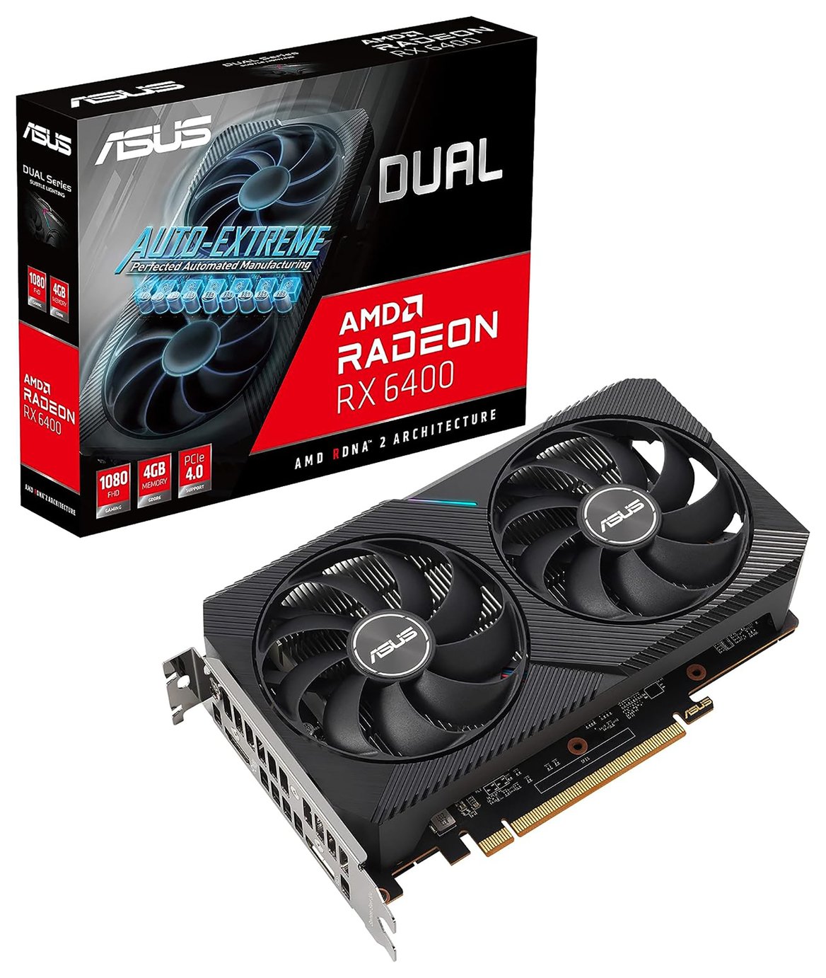 ASUS Dual Radeon RX 4GB 6400 Graphic Card