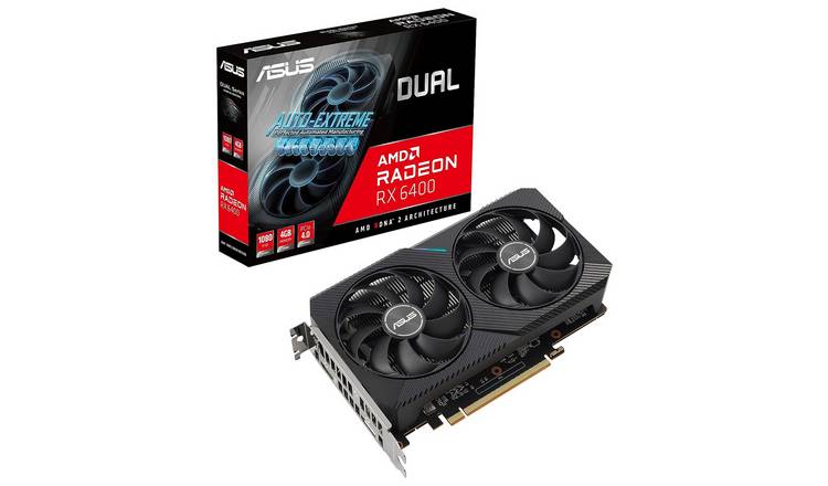 Buy ASUS Dual Radeon RX 4GB 6400 Graphic Card | Graphics cards | Argos