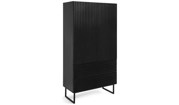 Habitat Cairo 2 Door 2 Drawer Wardrobe - Black