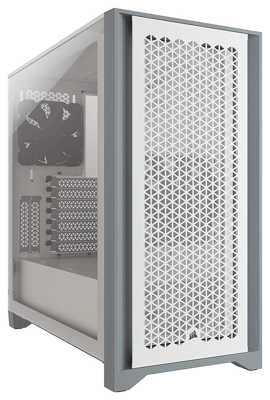 CORSAIR 4000D Mid Tower Computer Case - White