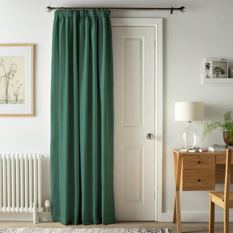 Argos Home Thermal Door Curtain - Green 0