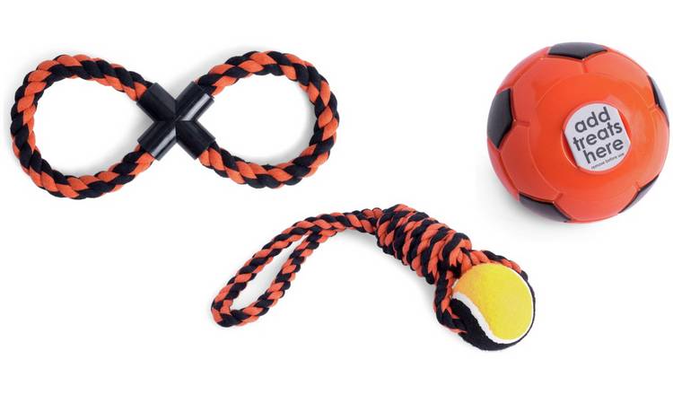 Buy Petface Strong Tennis Ball Rope Dog Toy Set Dog toys Argos