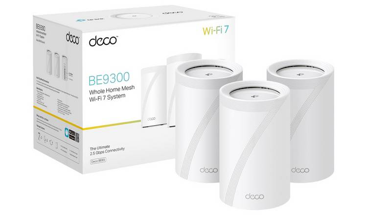 TP-Link Deco BE65 BE9300 Home Mesh Wi-Fi 7 System -3 Pack