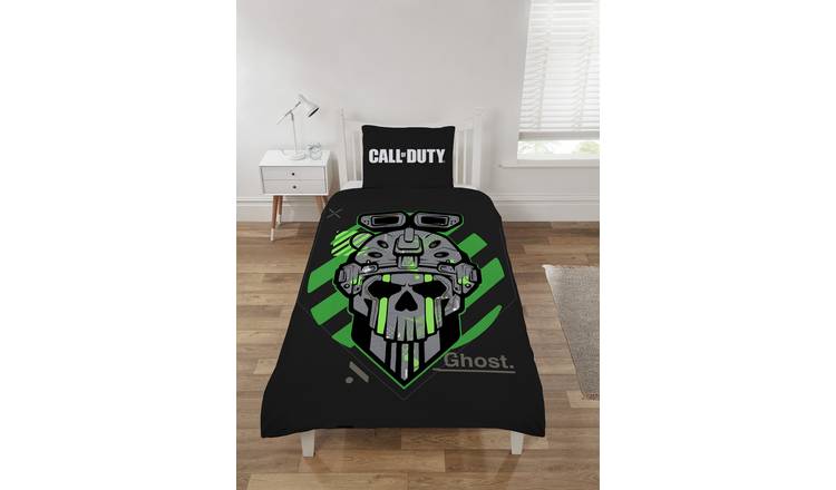 Call of Duty Black and Grey Kids Bedding Set - Single