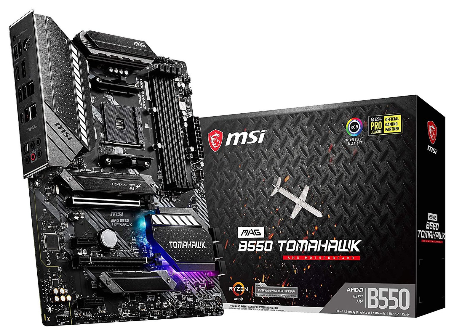 MSI AM4 Pro AMD B550M-A WiFi M-ATX Motherboard