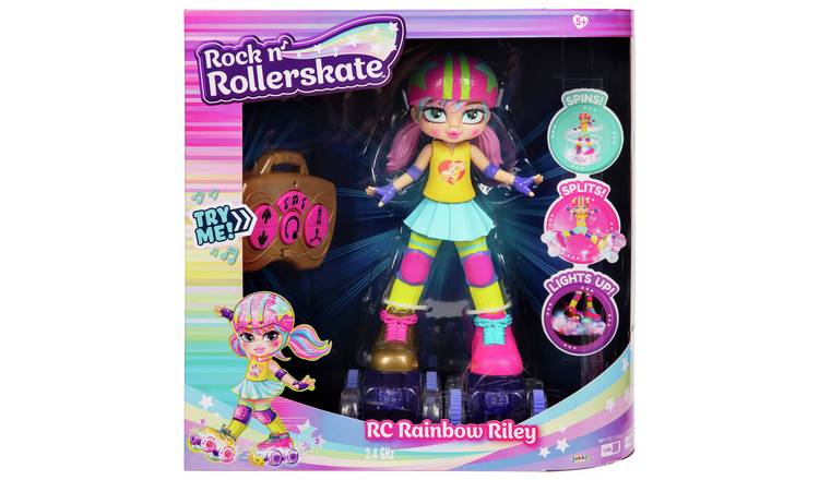 Buy Rock N Rollerskate Rainbow Riley Doll - 12inch/30cm | Dolls