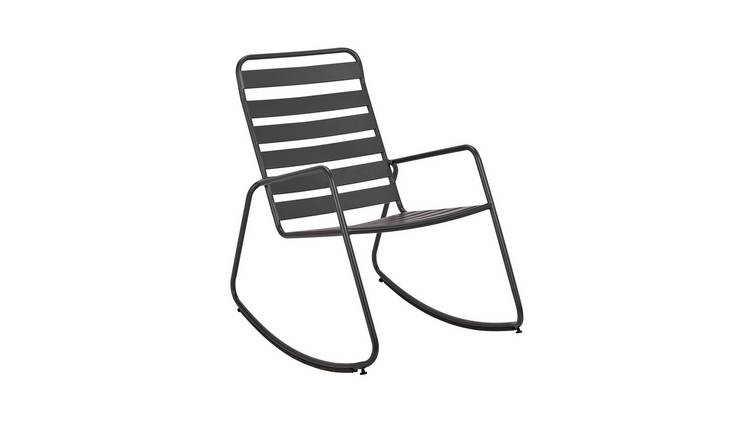 Buy Argos Home Steel Garden Rocking Chair - Charcoal | Garden chairs
