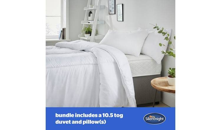 Double duvet with clearance pillows