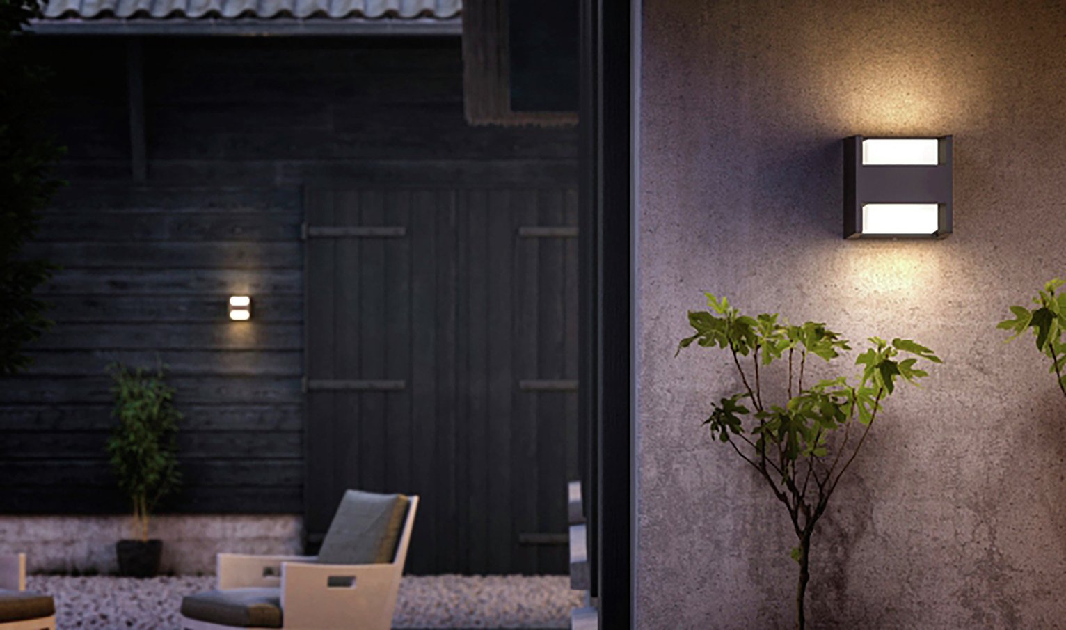 Philips Arbour Wall Lantern - H Shape 